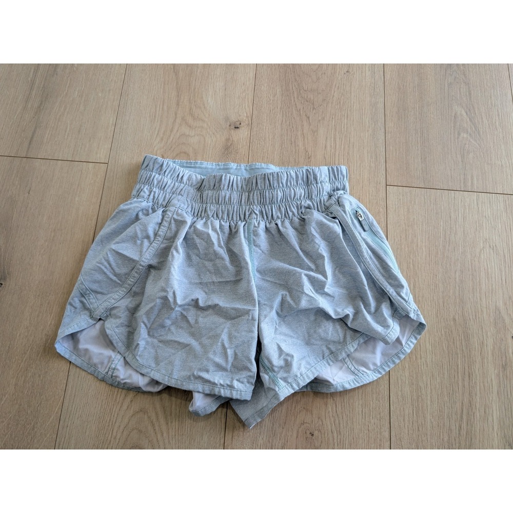 Lululemon‎ Tracker Short V *4" in Heather Lux Multi Hazy Jade Size 4 - Picture 4 of 12